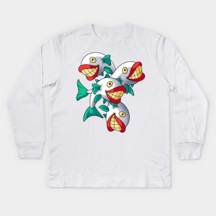 Smiling Fish Kids Long Sleeve T-Shirt